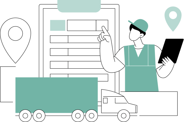 Verschiedene Personen tauschen Dokumente aus