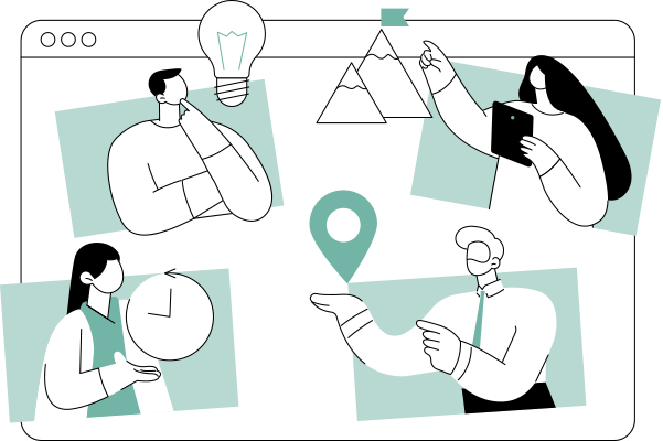 Team berät über neue Projekte